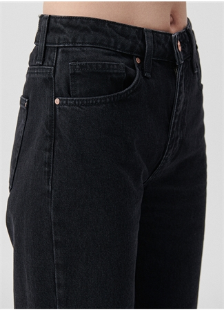 Mavi Yüksek Bel Geniş Paça Regular Fit Antrasit Kadın Denim Pantolon M101072-82298 VICTORIA Dark Smoke D_5