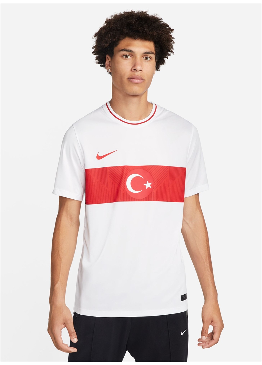 Nike Beyaz Erkek Türkiye Milli Takım Forma DN0751 100 TUR M NK DF FTBL TOP SS