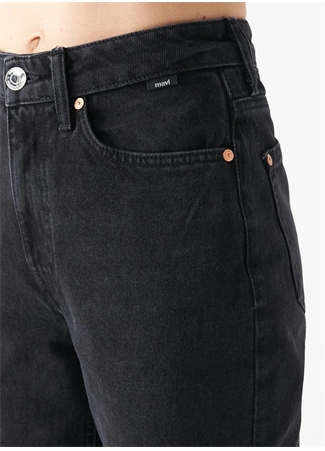 Mavi NEW YORK Deep Smoke D Yüksek Bel İspanyol Paça Straight Fit Antrasit Kadın Denim Pantolon M101441-82297_5