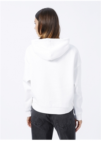 Mavi Ekru Kadın Kapüşonlu Oversize Sweatshirt M168334-81964_3