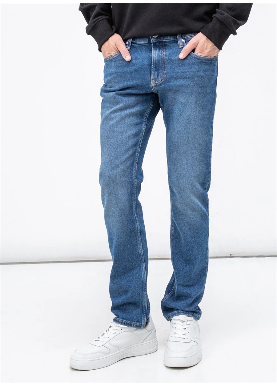 Calvin Klein Jeans Erkek Düz Denim Pantolon J30J321607-1A4_STRAIGHT