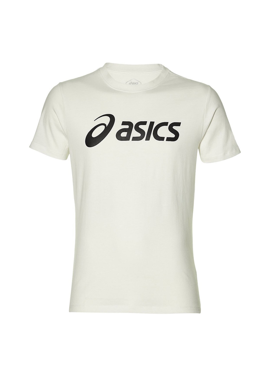 Asics Bisiklet Yaka Beyaz Erkek T-Shirt 2031A978-100 ASİCS BİG LOGO TEE