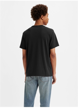 Levis Bisiklet Yaka Siyah Erkek T-Shirt SS CLASSIC HM TEE TR MINERAL BLACK_2