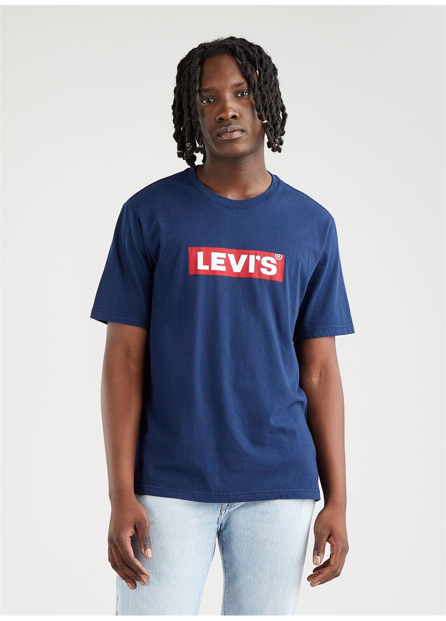 Levis Bisiklet Yaka Mavi Erkek T-Shirt LSE SS RELAXED FIT TEE SSNL BOXTAB2_1