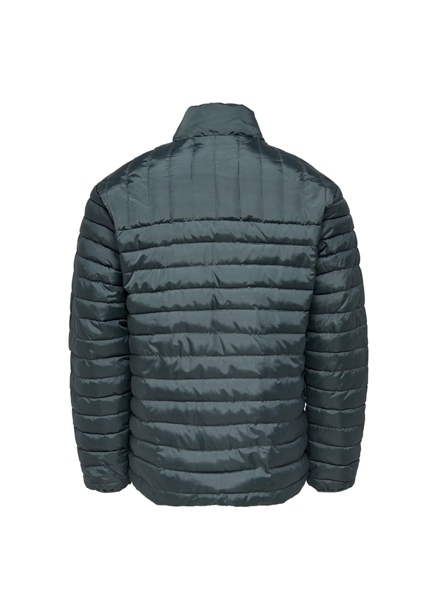 Only & Sons Regular Fit Koyu Mavi Erkek Kısa Şişme Mont 22022612_ONSPIET QUILTED HIGHNECK_2