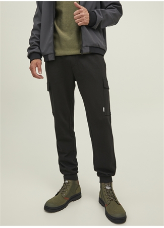 Jack & Jones Regular Fit Siyah Erkek Eşofman Altı 12212170_JPSTGORDON JJSHARK SWEAT C_1