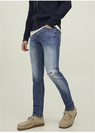 Jack & Jones 12213182_JJIGLENN JJORIGINAL RA 094 Erkek Düşük Bel Slim Fit Denim Pantolon_2