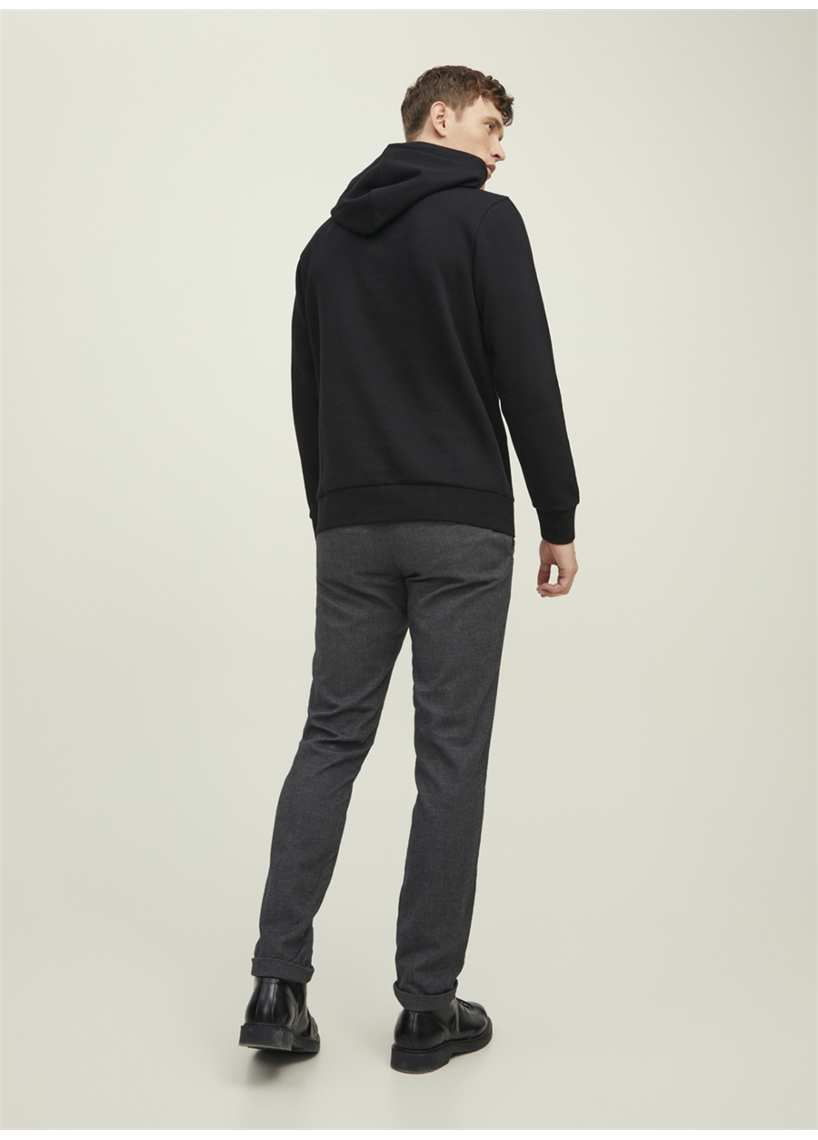 Jack & Jones Kapüşon Yaka Siyah Erkek Sweatshırt 12216335_JPRBLUARCHIE SWEAT HOOD NO_3