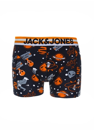 Jack & Jones Koyu Lacivert Erkek Boxer 12225098_JACSPACE SKULLS TRUNK TRY