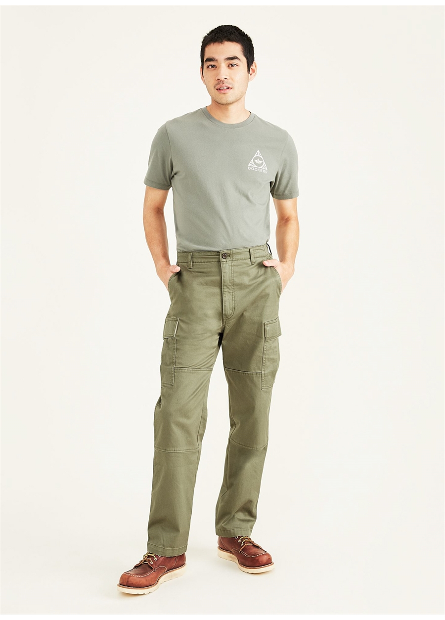 Dockers Orta Bel Straight Paça Straight Yeşil Erkek Pantolon A1722-0004