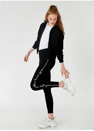 Only Play Justyna life jersey leggings in black with white logo