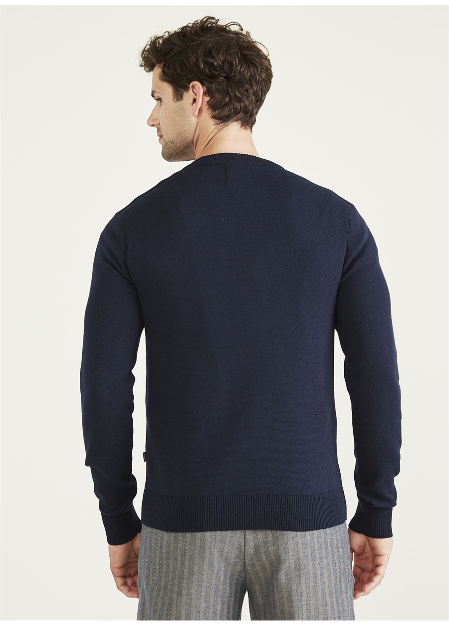 Dockers Regular Fit Mavi Erkek Crewneck Kazak A3711-0001_1