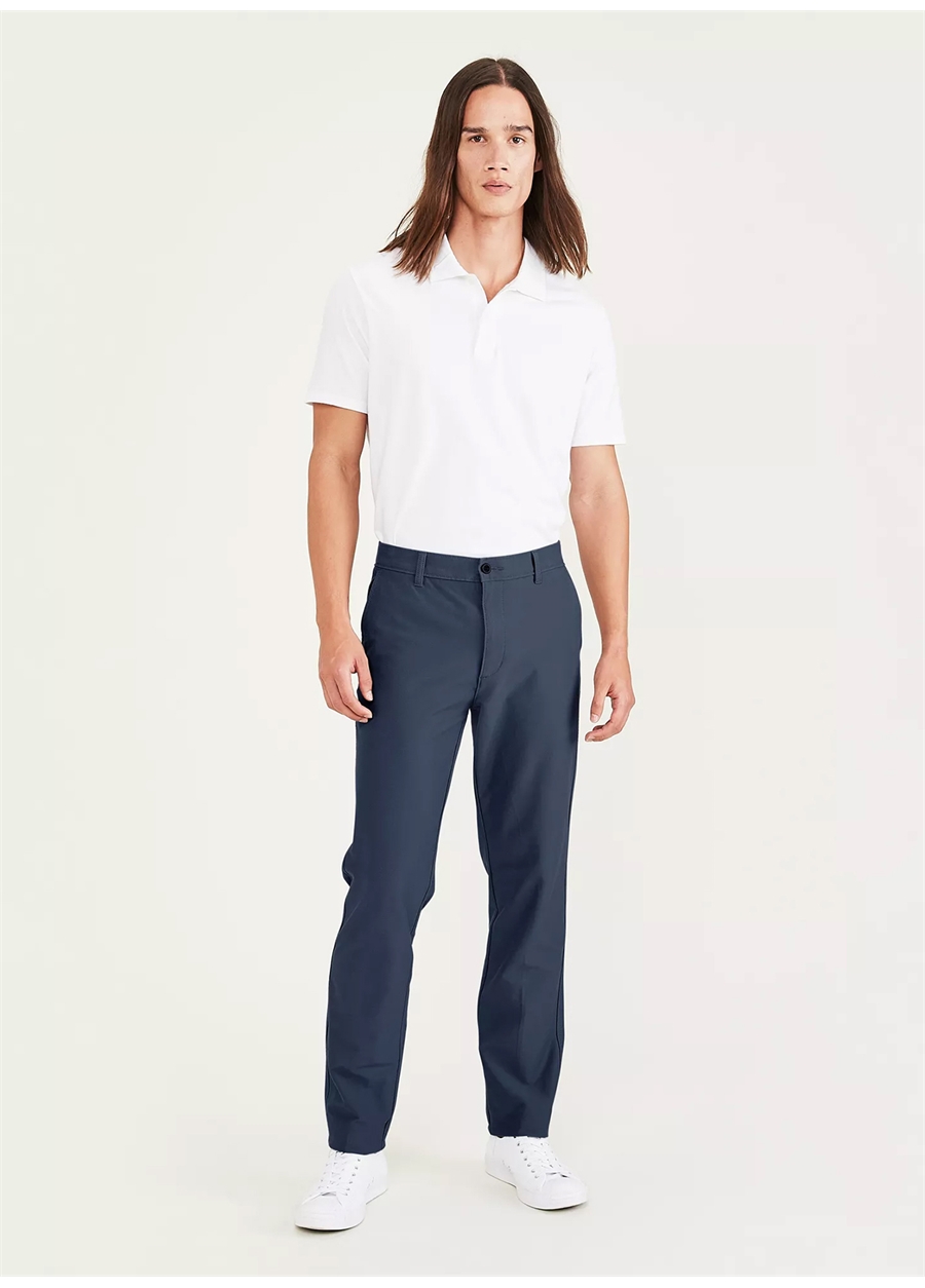 Dockers Slim Fit Mavi Erkek Smart 360 Comfort Knit Chino Pantolon A1419-0008