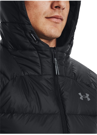 Under Armour Siyah - Gri Erkek Düz Şişme Mont 1372651 Armour Down 2.0 Jkt_3