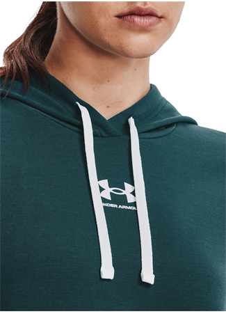 Under Armour Kapüşon Yaka Beyaz Kadın Sweatshırt 1369855 Rival Terry Hoodie_3