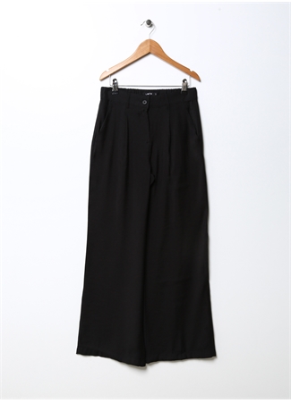 Lmtd Siyah Kız Çocuk Bol Paça Bol Kesim Düz Eşofman Altı NLFRAILA HW WIDE PANT_0