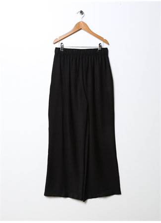 Lmtd Siyah Kız Çocuk Bol Paça Bol Kesim Düz Eşofman Altı NLFRAILA HW WIDE PANT_1