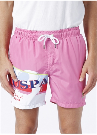 U.S. Polo Assn. Pembe Erkek Şort Mayo CANAR_1