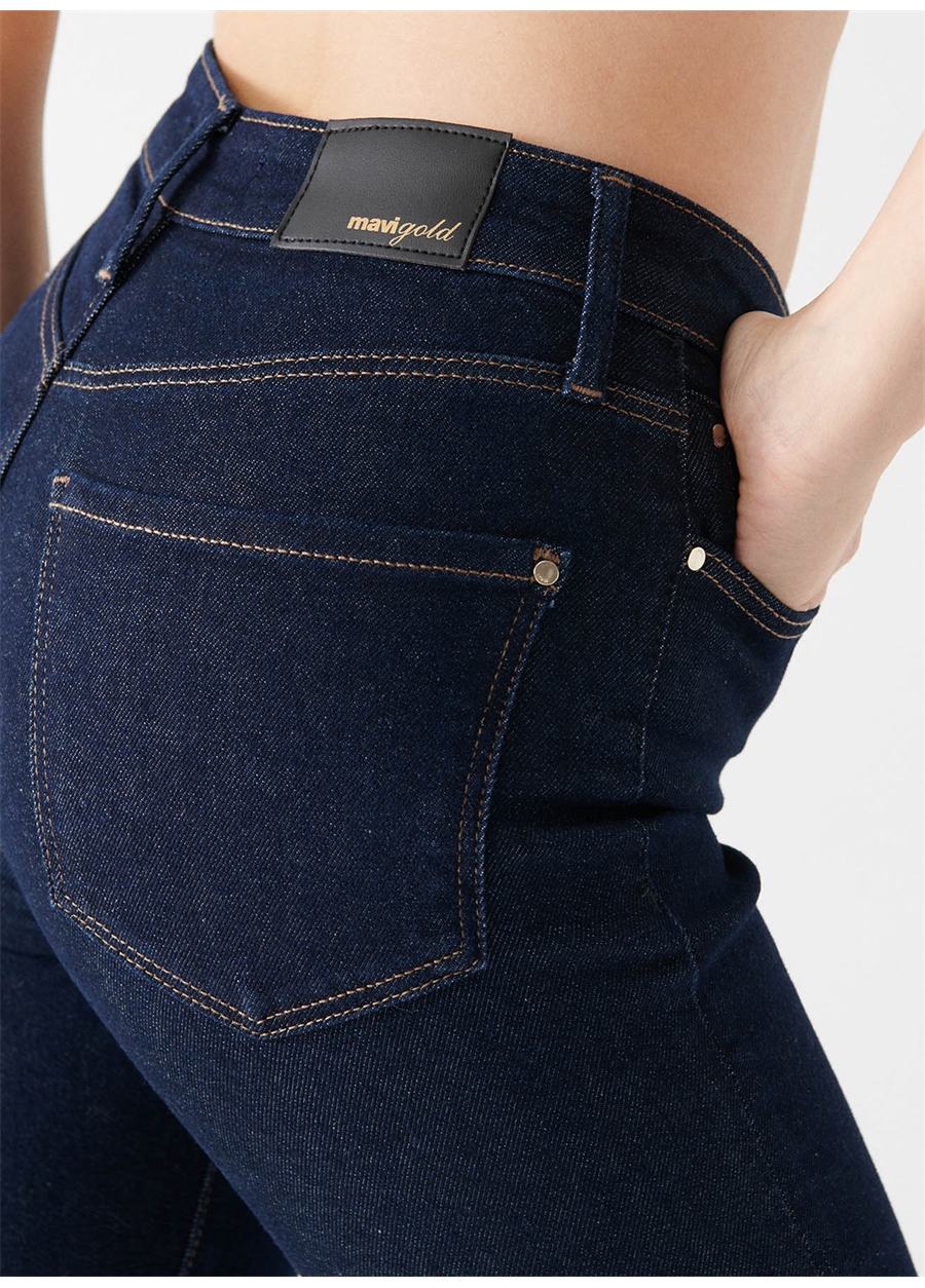 Mavi Yüksek Bel Dar Paça Skinny Fit Taş Kadın Denim Pantolon M100980-82996 SERE_6