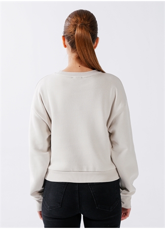 Mavi Bisiklet Yaka Gri Kadın Sweatshırt M1611147-70078 CROP SWEATSHIRT Dawn_3