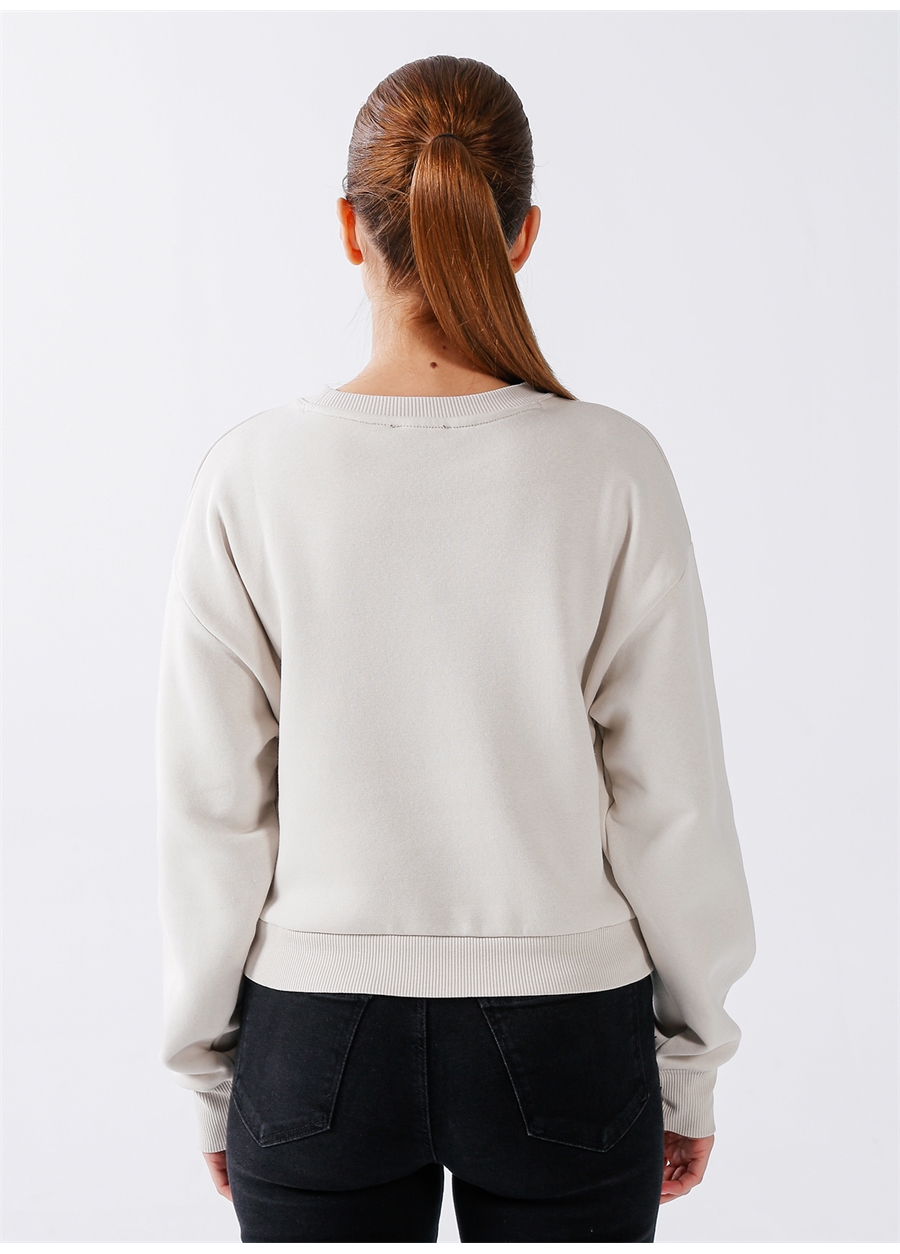 Mavi Bisiklet Yaka Gri Kadın Sweatshırt M1611147-70078 CROP SWEATSHIRT Dawn_3