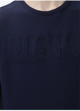 U.S. Polo Assn. Bisiklet Yaka Lacivert Erkek Sweatshırt JELLYSK022_4