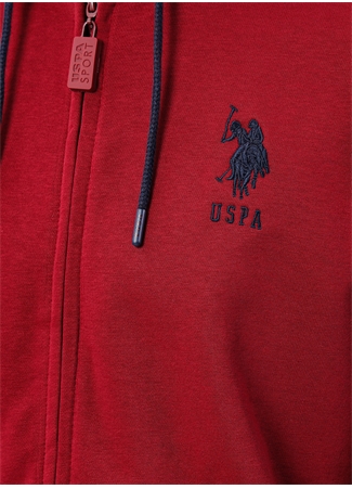 U.S. Polo Assn. Kapüşon Yaka Kırmızı Erkek Sweatshırt GARMANSK022_4