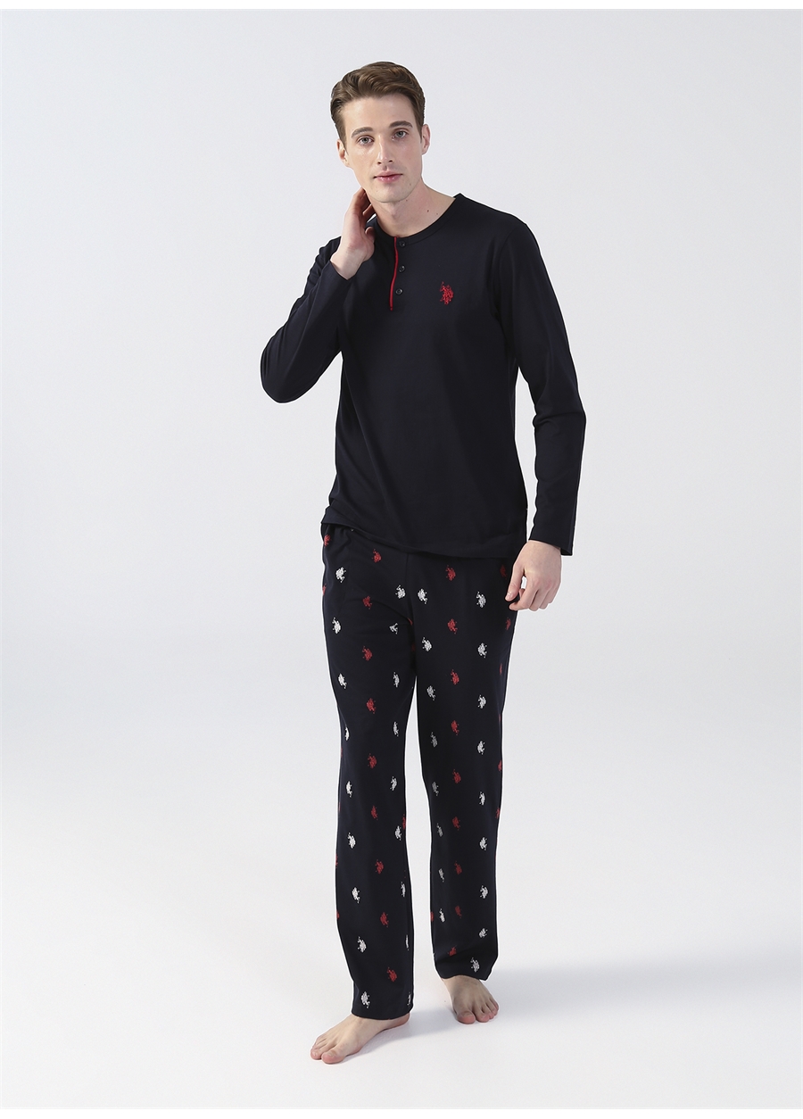 U.S. Polo Assn. Lacivert Erkek Pijama Takımı Pijama Takım