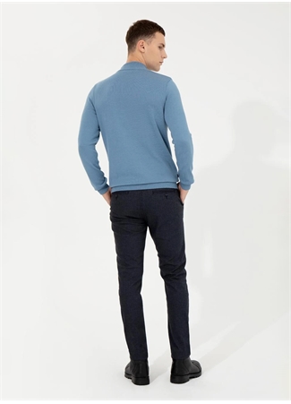 Pierre Cardin Normal Bel Normal Paça Slim Fit Lacivert Erkek Pantolon BESTO_1