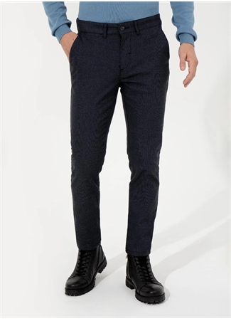 Pierre Cardin Normal Bel Normal Paça Slim Fit Lacivert Erkek Pantolon BESTO_2