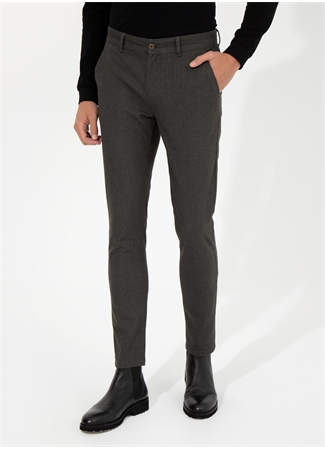 Pierre Cardin Normal Bel Normal Paça Slim Fit Yeşil Erkek Pantolon DOBY_7