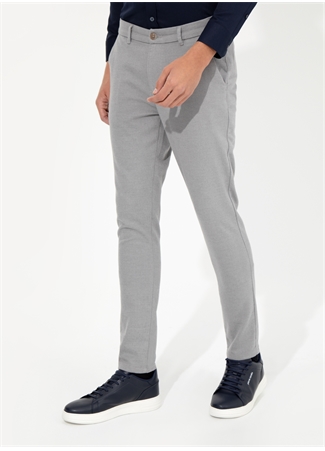 Pierre Cardin Normal Bel Normal Paça Slim Fit Gri Erkek Pantolon MODY_1