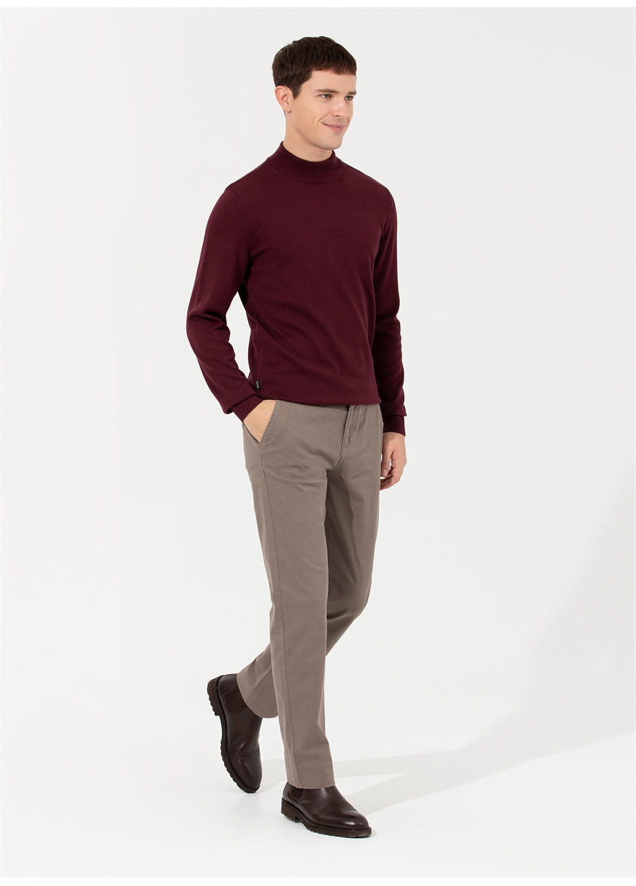 Pierre Cardin Normal Bel Normal Paça Regular Fit Kahve Erkek Pantolon RONAT_2