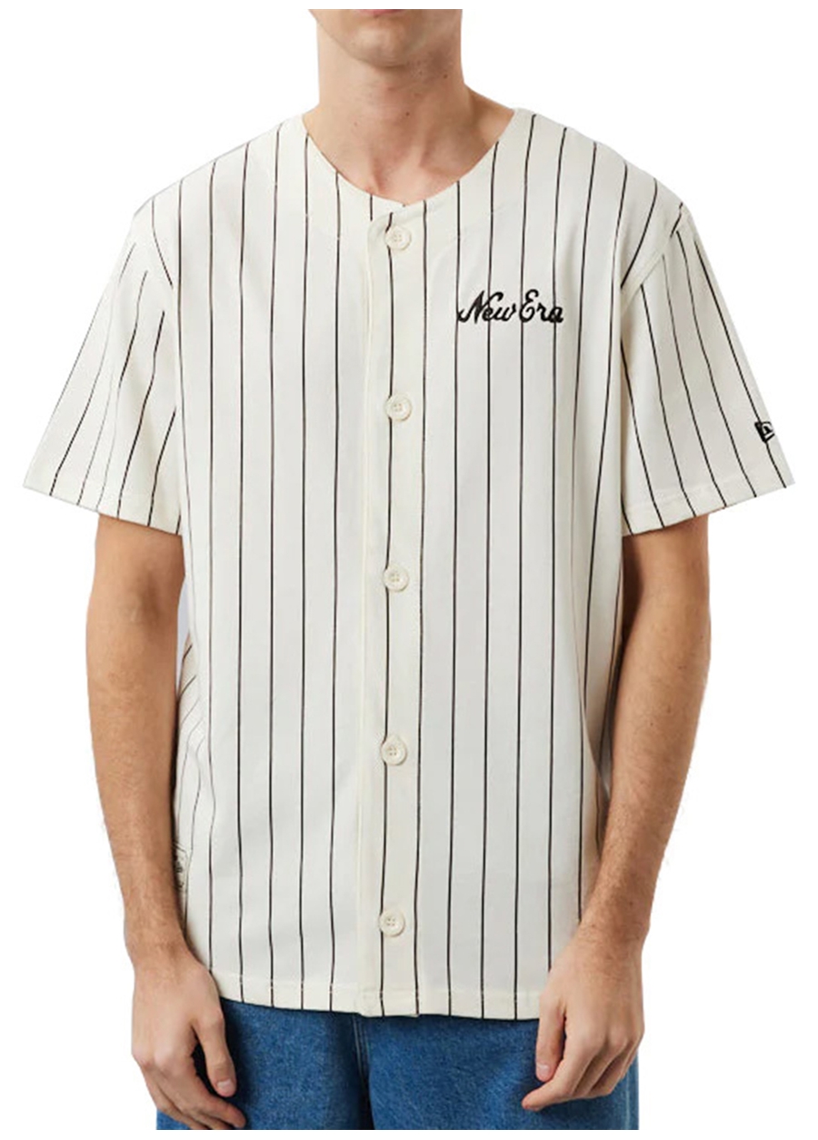 NEW ERA TRICOU NE PINSTRIPE JERSEY NONE 60416415 ✓ ALB