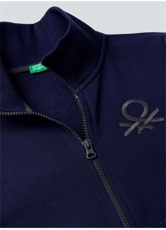 Benetton Erkek Çocuk Lacivert Sweatshırt 3J68C501B 252_1