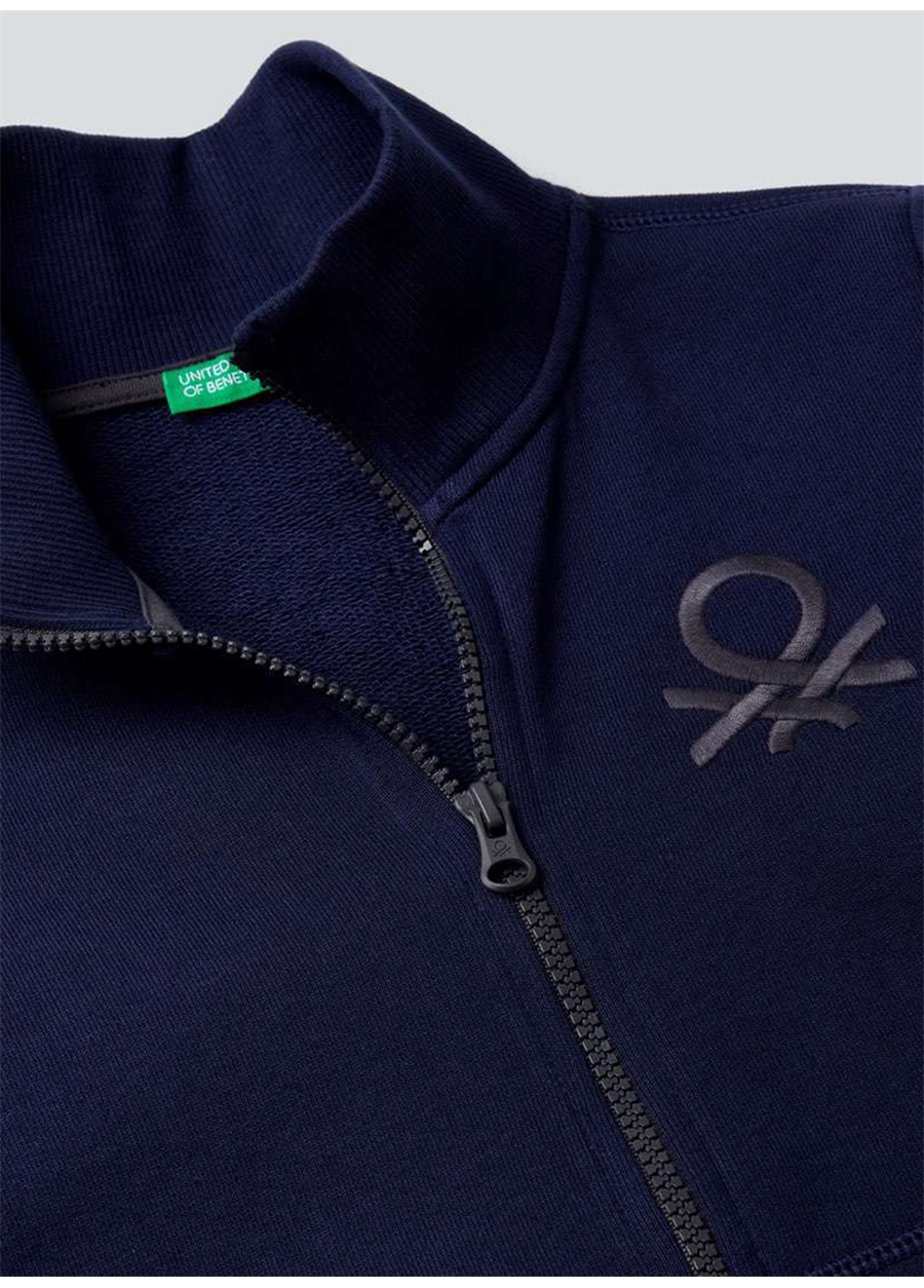 Benetton Erkek Çocuk Lacivert Sweatshırt 3J68C501B 252_1