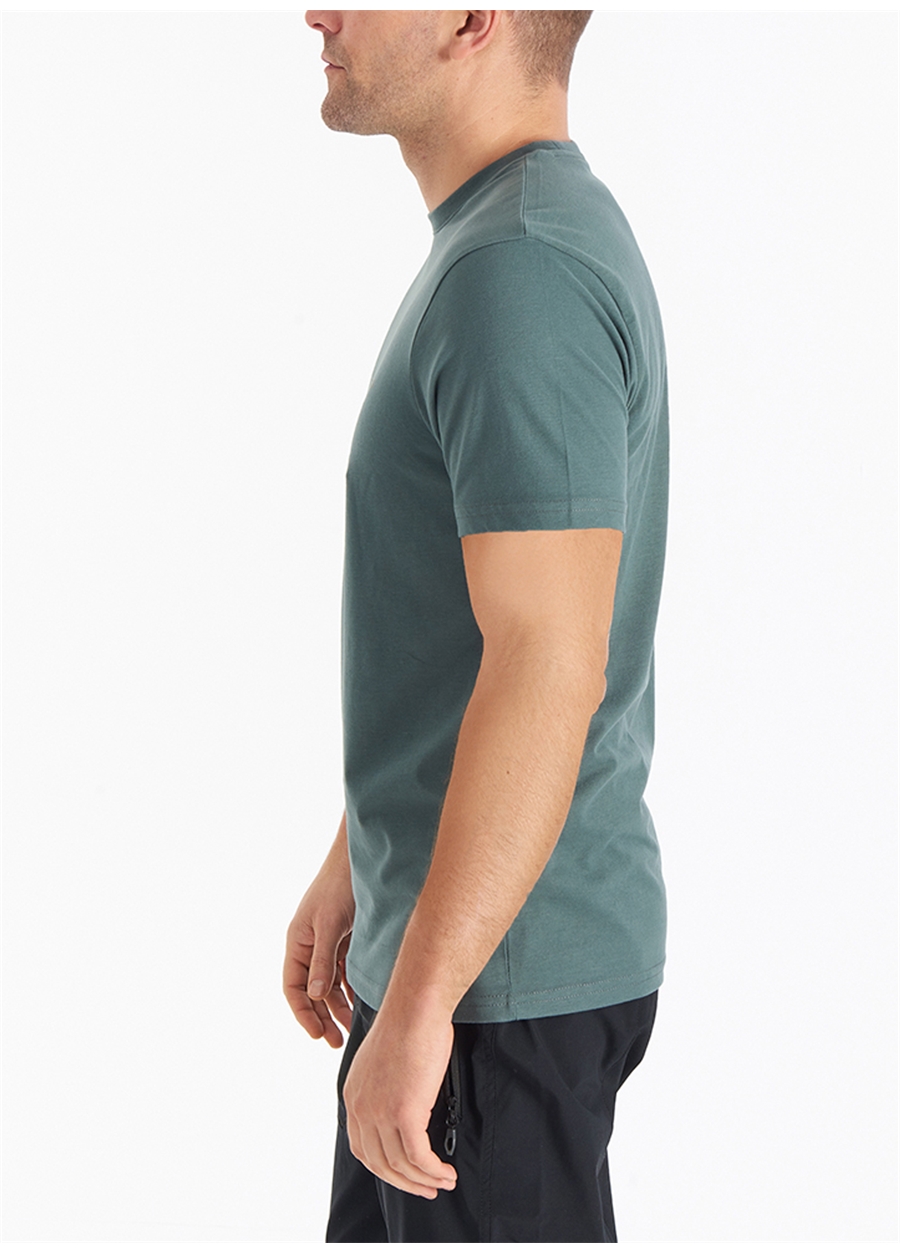 Columbia O Yaka Düz Yeşil Erkek T-Shirt CS0282 CSC M BASIC SM LOGO BRUSHED_1