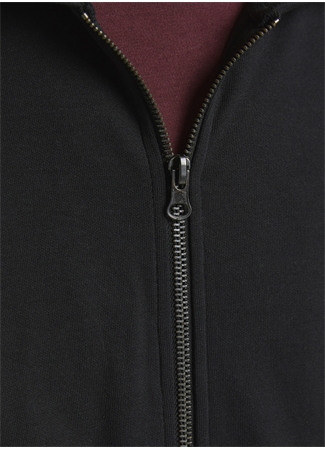 Jack & Jones O Yaka Siyah Erkek Sweatshırt JJEBASIC SWEAT ZIP HOOD NOOS_1