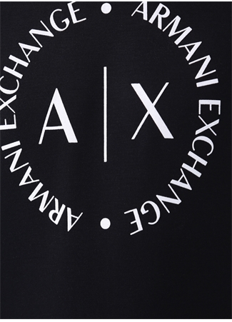 Armani Exchange Bisiklet Yaka Lacivert Erkek Sweatshırt 8NZM87 1510-NAVY_4