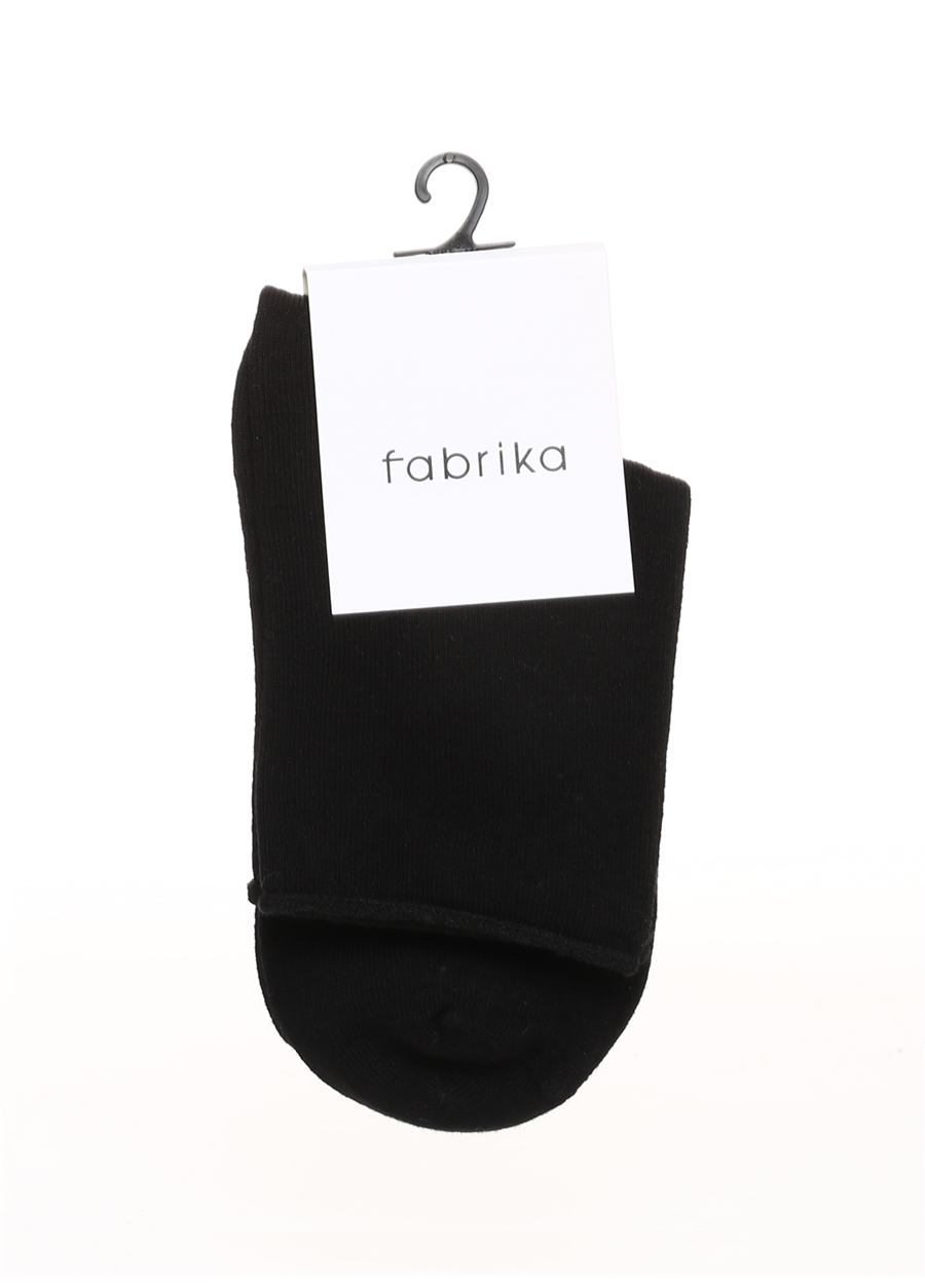 Fabrika Siyah Kadın Soket Çorap FAB-PEK01