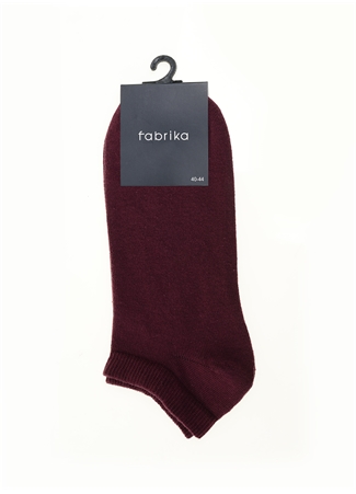 Fabrika Bordo Erkek Patik Çorap FAB-NS-22