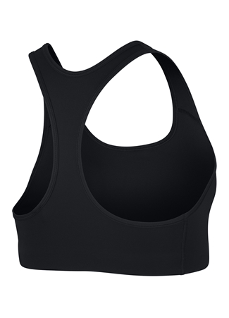 Nike Siyah - Gri - Gümüş Yuvarlak Yaka Kadın Sporcu Sütyeni BV3630-010 W NK DF SWSH NONPDED BRA_5