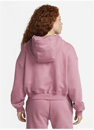 Nike Kırmızı - Pembe Kapüşonlu Kadın Sweatshirt DQ6776-667 W NSW STRDST GX HDY_2