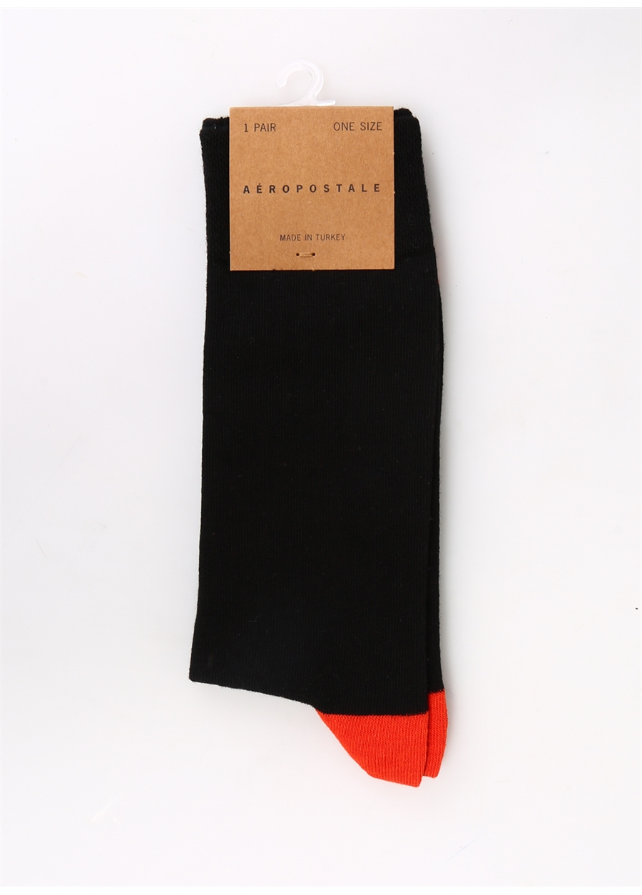 Aeropostale Siyah - Turuncu Erkek Soket Çorap PEK-YN-10