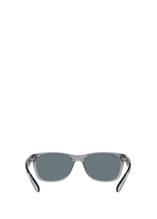 Ray-Ban New Wayfarer Classic RB2132 Kare Şeffaf Gri Polarize Unisex Güneş Gözlüğü_6