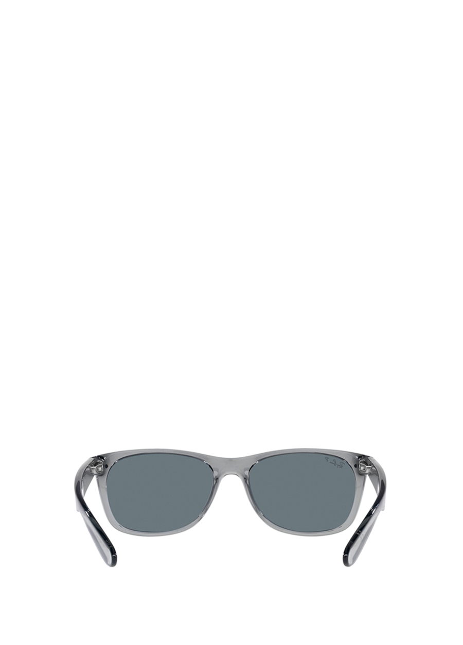 Ray-Ban New Wayfarer Classic RB2132 Kare Şeffaf Gri Polarize Unisex Güneş Gözlüğü_6