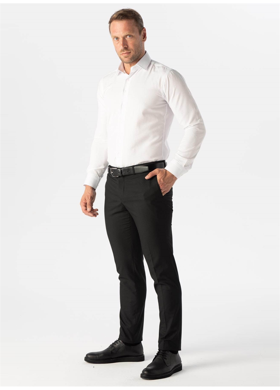 Süvari Normal Bel Normal Paça Slim Fit Siyah Erkek Pantolon PN1014400298