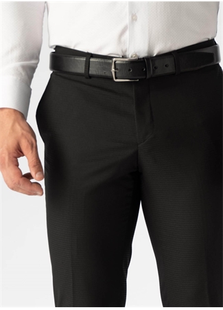 Süvari Normal Bel Normal Paça Slim Fit Siyah Erkek Pantolon PN1014400298_1