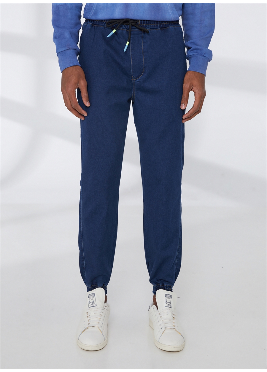 Aeropostale Lastikli Bel Lastikli Paça Jogger Koyu İndigo Erkek Denim Pantolon E-MIYAKE_3