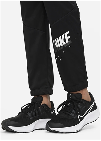 Nike Çocuk Siyah - Beyaz Lastikli Eşofman Altı DQ9070-010 B NK TF TAPER PANT GFX 1_4